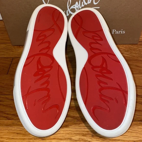 SOLD Christian Louboutin Vieirissima Leopard Printed Leather Sneakers - Picture 13 of 14